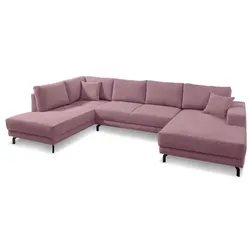 filippo Wohnlandschaft Castello Cord Violett Flieder
