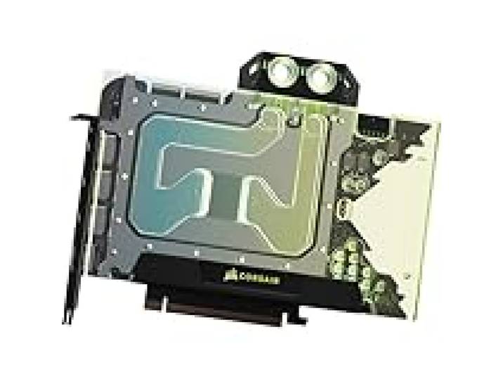 Corsair Hydro X Series XG5 RGB 3090 Ti FOUNDERS EDITION Waterblock pour Carte Graphique - Pour NVIDIA GeForce RTX 3090 Ti FE (Construction de La Plaque Froide en Cuivre Nickelé) Noir