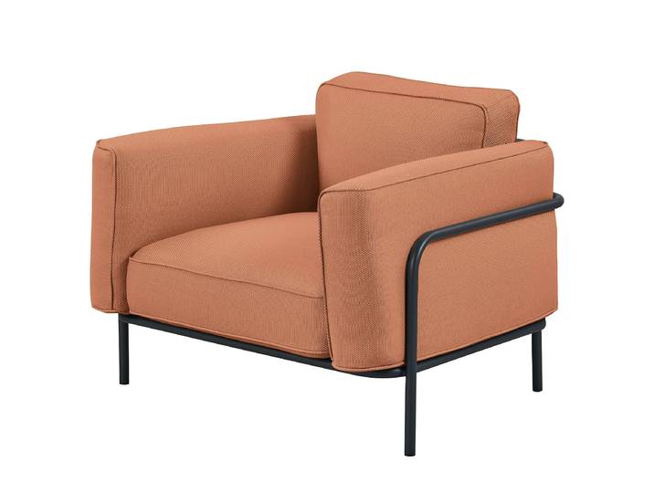 Outdoor-Sessel Mura 100 x 76 x 88cm Orange/Lachs