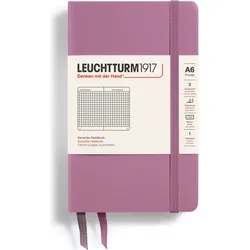 Leuchtturm 1917 Notizbuch A6, kariert, Hardcover, 187 Seiten, 80 g/m2, Powder