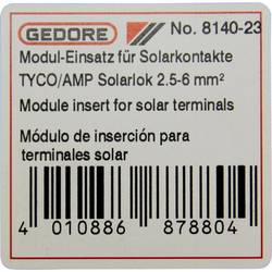 Gedore 8140-23 2078082 Crimpeinsatz Solar-Steckverbinder 2.5 bis 6 mm²