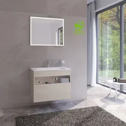 Keuco Stageline Waschtisch-Unterschrank 32862180000 80 x 62,5 x 49 cm, Dekor Cashmere, Glas Cashmere klar, ohne Elektrik