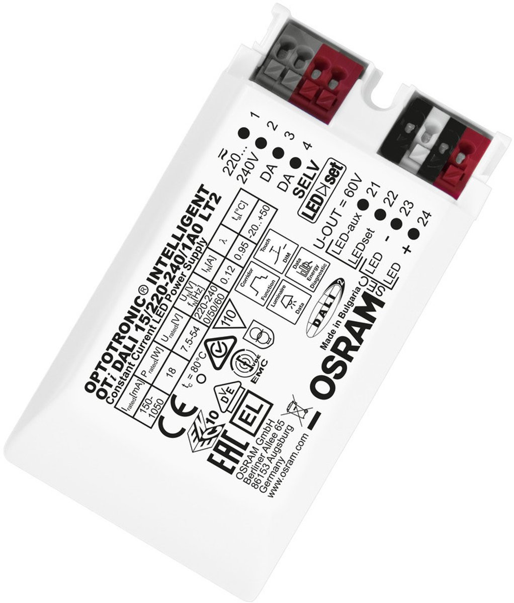 Osram Optotronic DALI LT2 LED-driver Constante stroomsterkte 18 W 2.5 - 54 V Dimbaar