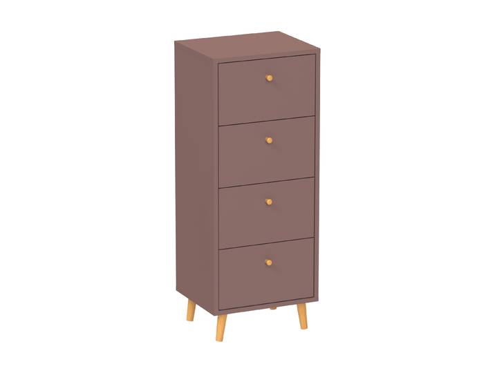 Tchibo - Kommode »Bjarne« mit 4 Schubladen - 40,3x33x101,3cm - braun -
