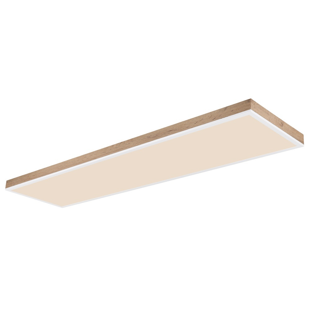 Globo Doro LED-plafondlamp van hout - 120 cm