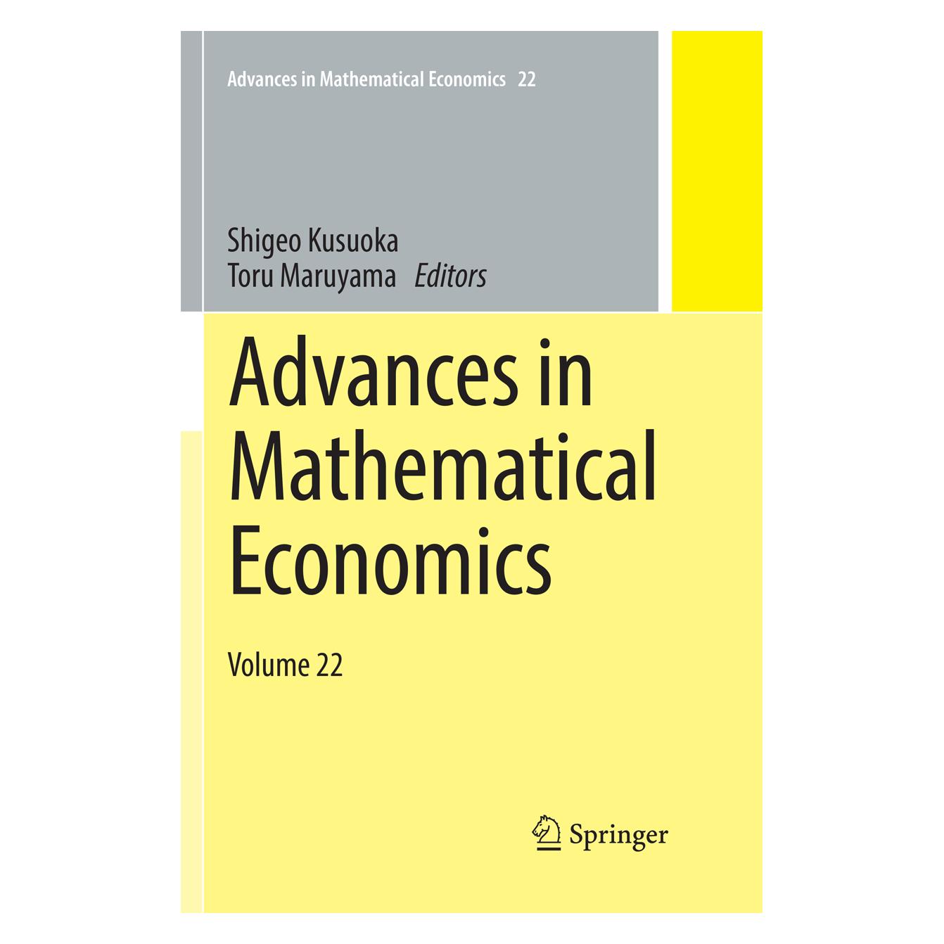 Springer Advances in Mathematical Economics (Englisch, Softcover, Shigeo Kusuoka, Toru Maruyama) (56114115)