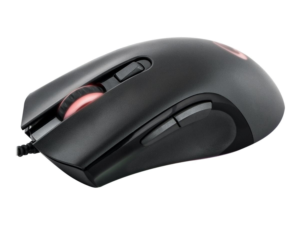 QPAD DX-120 RGB Gaming Muis - Optische Sensor, 12.000 DPI, LED-verlichting, Bedraad (USB), Zwart