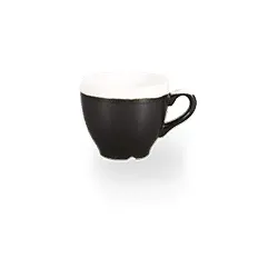 Churchill Monochrome Onyx Schwarz Espresso Tasse 10cl