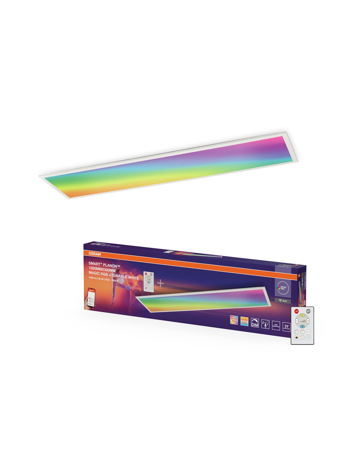 Osram SMART+ Planon Magic 3600lm 36W/RGB+827-865 1200X300mm WiFi
