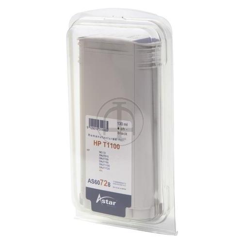 Astar AS60728 - Tinte auf Farbstoffbasis - Foto schwarz - HP Designjet T1100 - 1 Stück (BK) (AS60728)