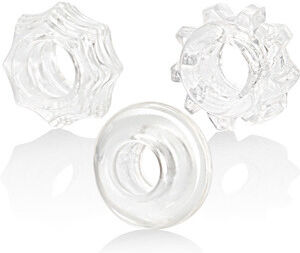 Calexotics Three Clear Reversible Rings Kit