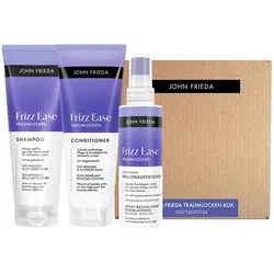 700ml JOHN FRIEDA Frizz Ease Traumlocken Box (Shampoo 250ml + Conditioner 250ml + Spray 200ml)