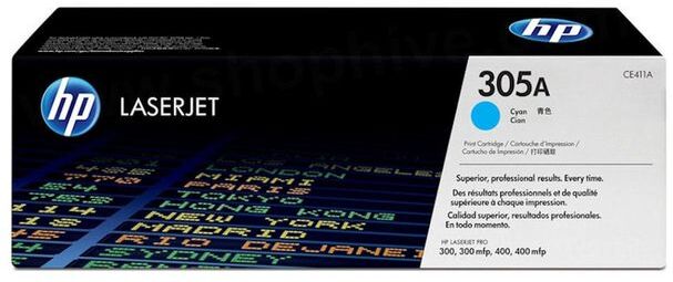 HP Toner CE411A 305A 2,6K Cyan