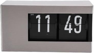 Uplift Picks Retro Automatic Calendar Flip Clock With LED Display And AM PM gray