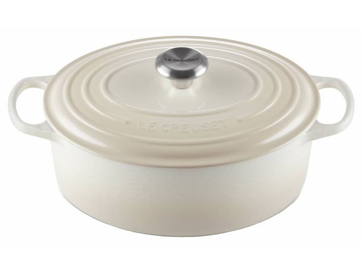 LE CREUSET Bräter SIGNATURE, Meringue, Gusseisen