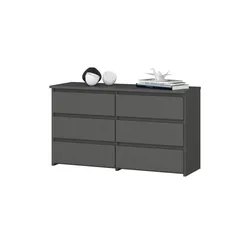 Kommode  Carla , grau , Maße (cm): B: 100 H: 57