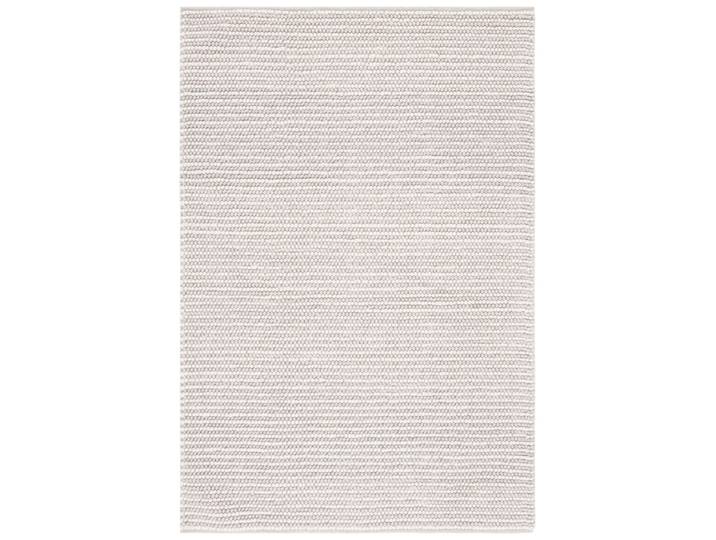 Tapis fibre naturelle en laine blanc/beige, 91 x 152 cm