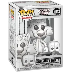 Funko - POP! - Looney Tunes: Sketched – Sylvester & Tweety Vinyl