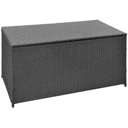 Helloshop26 - Gartenbox Gartenmöbel Aufbewahrung Schwarz 120 x 50 x 60 cm Poly-Rattan