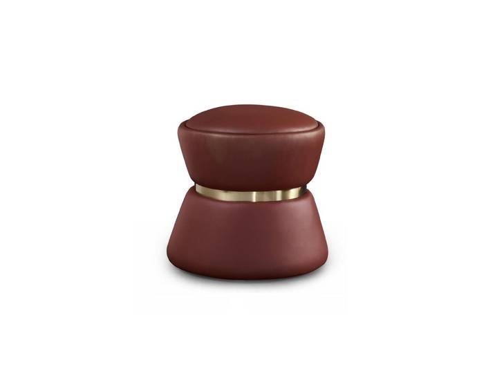 Xlmoebel Polsterhocker Hocker Fußablage Leder Grau Design für modernes Wohnen, Made in Europa