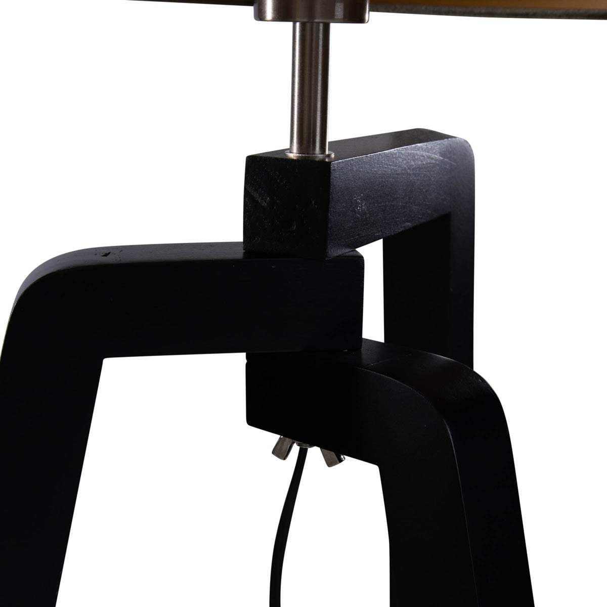 Qazqa Vloerlamp zwart met groene velours kap