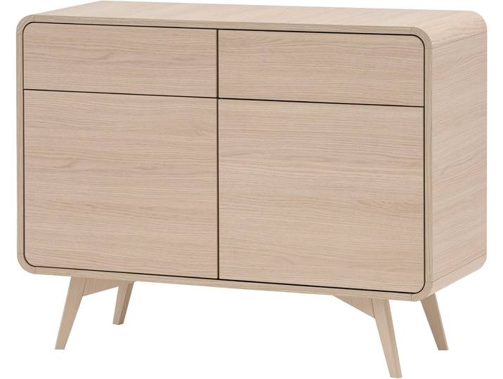 Sideboard HOME AFFAIRE Torsby, moderner Schrank, Kommode in Eiche Natur, 108 cm breit , eiche natur, B:108cm H:84cm T:39cm, Sideboards, Sideboard, abgerundete Ecken, ausreichend Stauraum, vielseitig einsetzbar