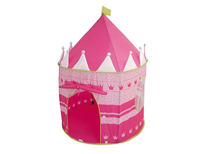 roba Spielzelt für Kinder Prinzessinnen Schloss - Kinderzelt und Spielhaus aus Stoff inkl. Tasche - für Mädchen und Jungen - Outdoor & Indoor - Rosa, 1 Stück (1er Pack)