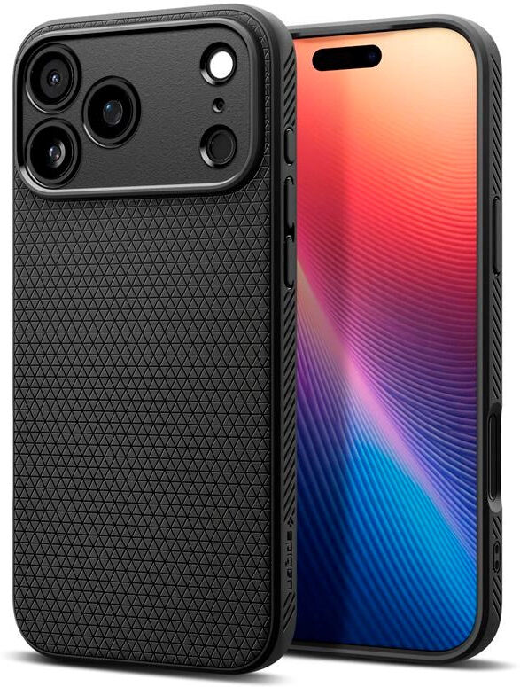 Spigen - iPhone 17 Pro Max - Liquid Air Cover - Sort