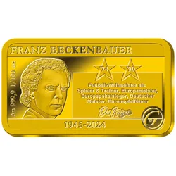 Goldbarren zu Ehren von Franz Beckenbauer