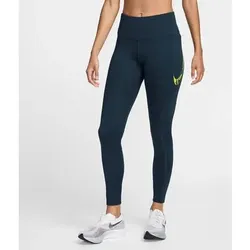 NIKE Damen Tights W NK DF FAST MR 7/8 TIGHT SW, Größe XS in Blau Blau