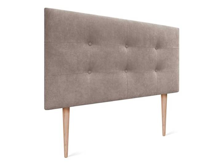 DHOME Kopfteil, gepolstertes Bett Kopfteil 8cm dick. Gepolstertes Kopfteil ACUALINE Stoff und Kunstleder. Bett-Kopfteile (Stoff Erde, 95x115cm Mit Füßen (Betten 80/90))