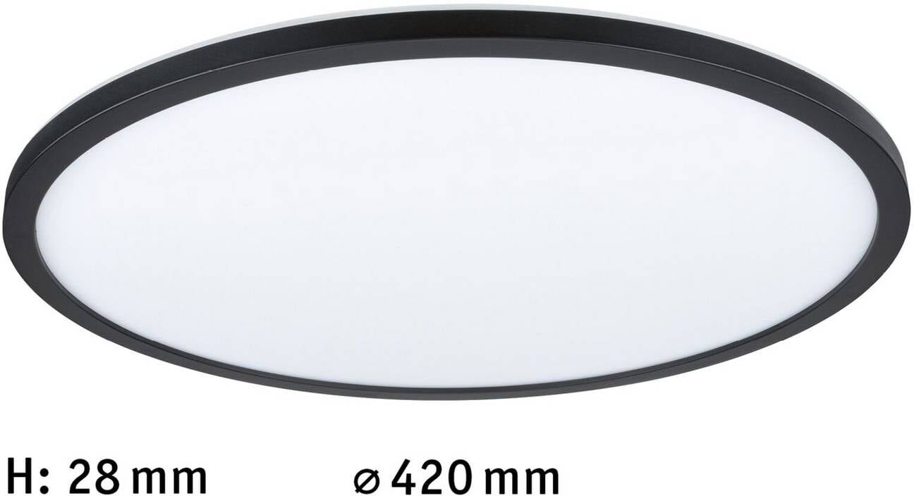 Paulmann LED Ceiling Light Atria Shine, dimmable, Black, Living / Dining Room, Plastic, Modern