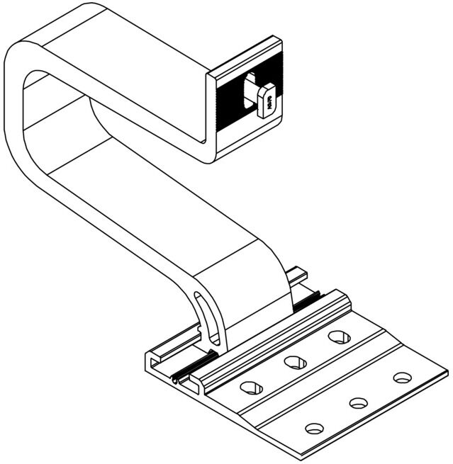 K2 Systems Crochet de toit SingleHook Alpin 2003155 Aluminium ; k4 (2003155)