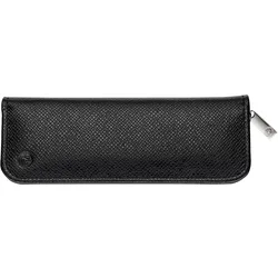 Herlitz, Etui, Genarbtes Leder-Etui für zwei Schreibgeräte