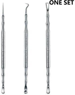 Uplifted Finds Professional Stainless Steel Milia Extractor & Blemish Removal Tool 3 Pcs Set