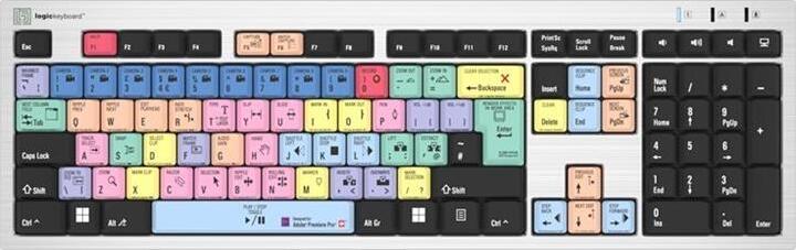 Logickeyboard LKB-PPROCC-AJPU-UK, USB, Büro, QWERTY, UK Englisch, Verkabelt, USB