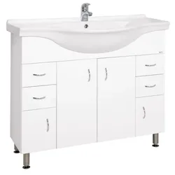Keramia Pro Waschtisch mit Unterschrank 102x55 cm weiß PRO100DV