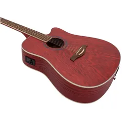 Dimavery JK-510 Westerngitarre, Cutaway, grained (Westerngitarre), Gitarre