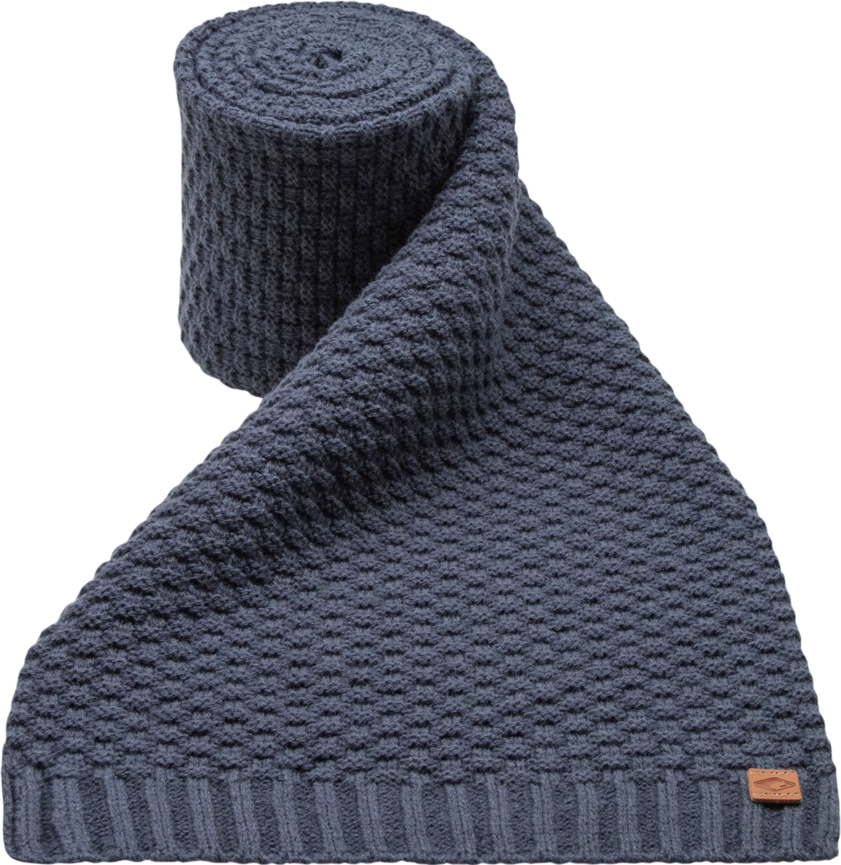 Strickschal CHILLOUTS "Garrick Scarf", Herren, blau, Grobstrick, Kunstfaser, unifarben, Modetücher Strickschal, mit hochwertigem Strickmuster blau Einheitsgröße