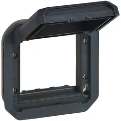 Legrand Plexo New Einsatz Mosaic Adapter mit Klappdeckel, anthrazit