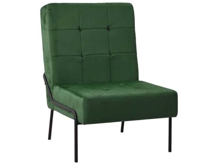 smnyxs Relaxsessel, 65 x 79 x 87 cm, Dunkelgrün, Samt Gepolsterte Rückenlehne, stabile Metallfüße, Belastung 110 kg, weiche Samt-Haptik, Wohnbereich