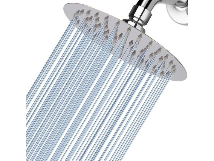 Regenbrause 15 cm Edelstahl Chrom, Silberfarben, Metall, 15x2x15 cm, Badezimmer, Baden & Duschen, Duschköpfe & Duschschläuche