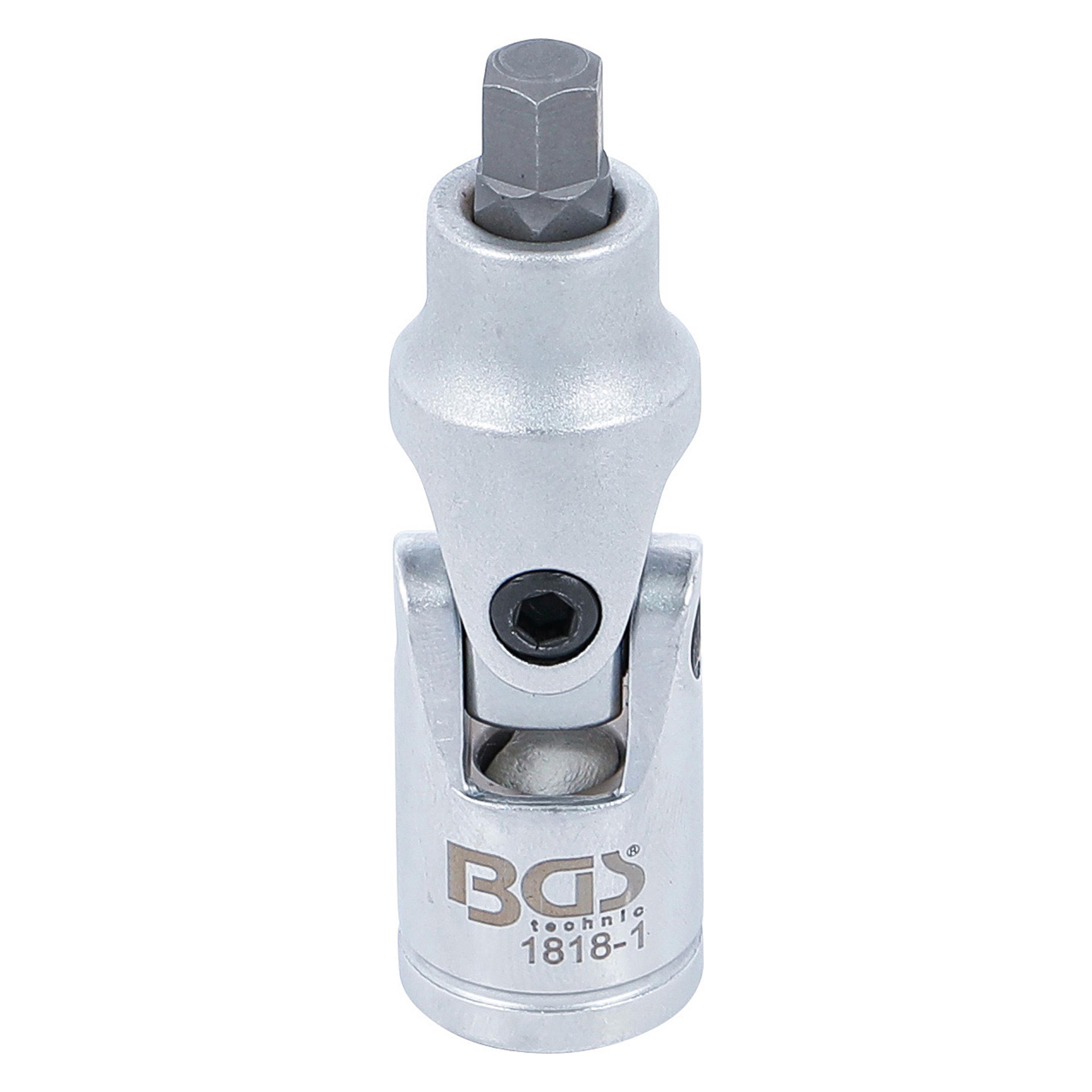 BGS Gelenk-Einsatz Antrieb 10 mm (3/8") Innensechskant 7 mm (1818-1)