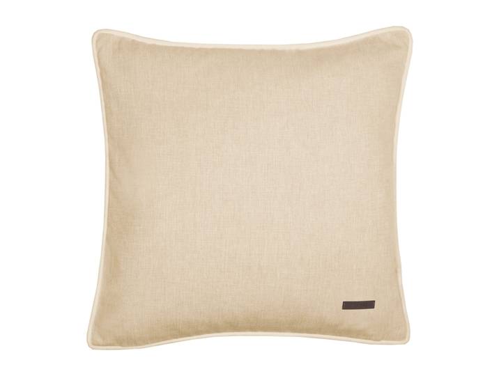 Dekokissen ESPRIT Harp , beige (natur, unifarben), B:38cm L:38cm, Obermaterial: 100% Polyester, Dekokissen_Sitzkissen_Kissenhüllen, Dekokissen, aus Microvelour