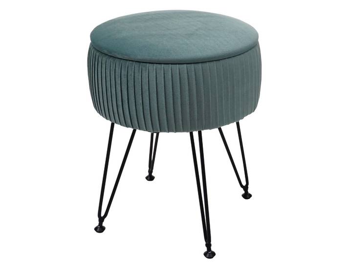 SITZHOCKER Grün, Schwarz