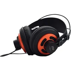 ESI Audiotechnik eXtra 10, professioneller Monitor-Kopfhörer (Kabelgebunden), Gaming Headset, Schwarz, Orange