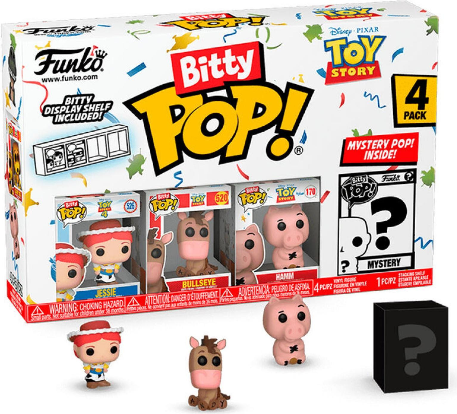 Funko Pop! Toy Story Jessie, Bullseye, Hamm en Bitty Pop! set