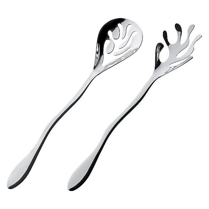 Alessi Salatbesteck MEDITERRANEO silberfarben (Salatbesteck) (ESI16SET)