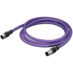 Wago 756-1405/060-004 CANopen-/DeviceNet-Leitung,M12A-Buchse, axial,M12A-Stecker, axial,violett 7561405060004