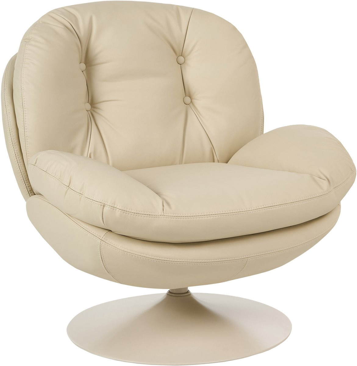 Beliani Mid-Century Shell Draaifauteuil voor volwassenen